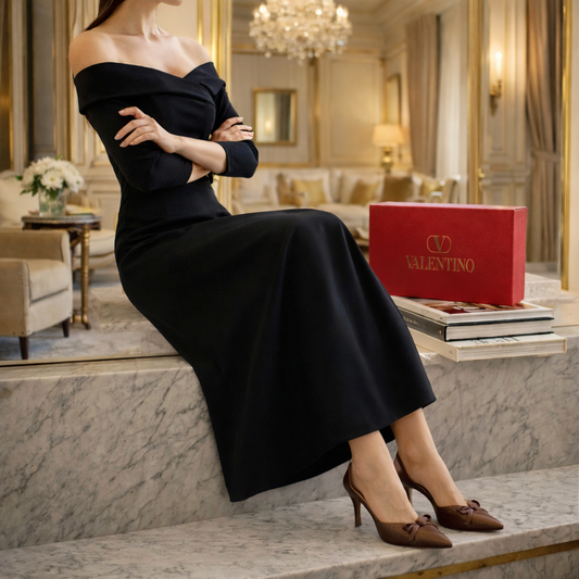 Valentino Heels (Brown)- Box Packing