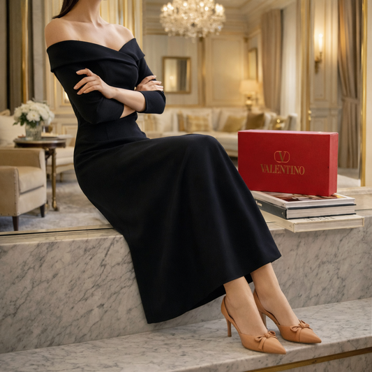 Valentino Heels (Beige)- Box Packing