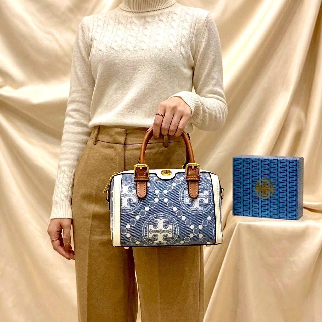 Tory Burch Monogram Petite Barrel Bag-Box Packing