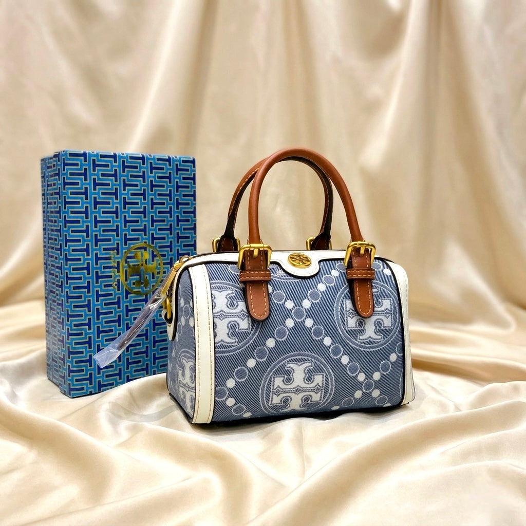 Tory Burch Monogram Petite Barrel Bag-Box Packing